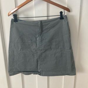 Blue gray mini skirt